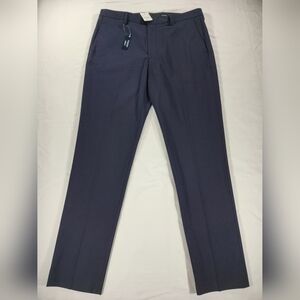 J. Crew Blue Dress Trousers with Formal Style and Straight Leg Cut